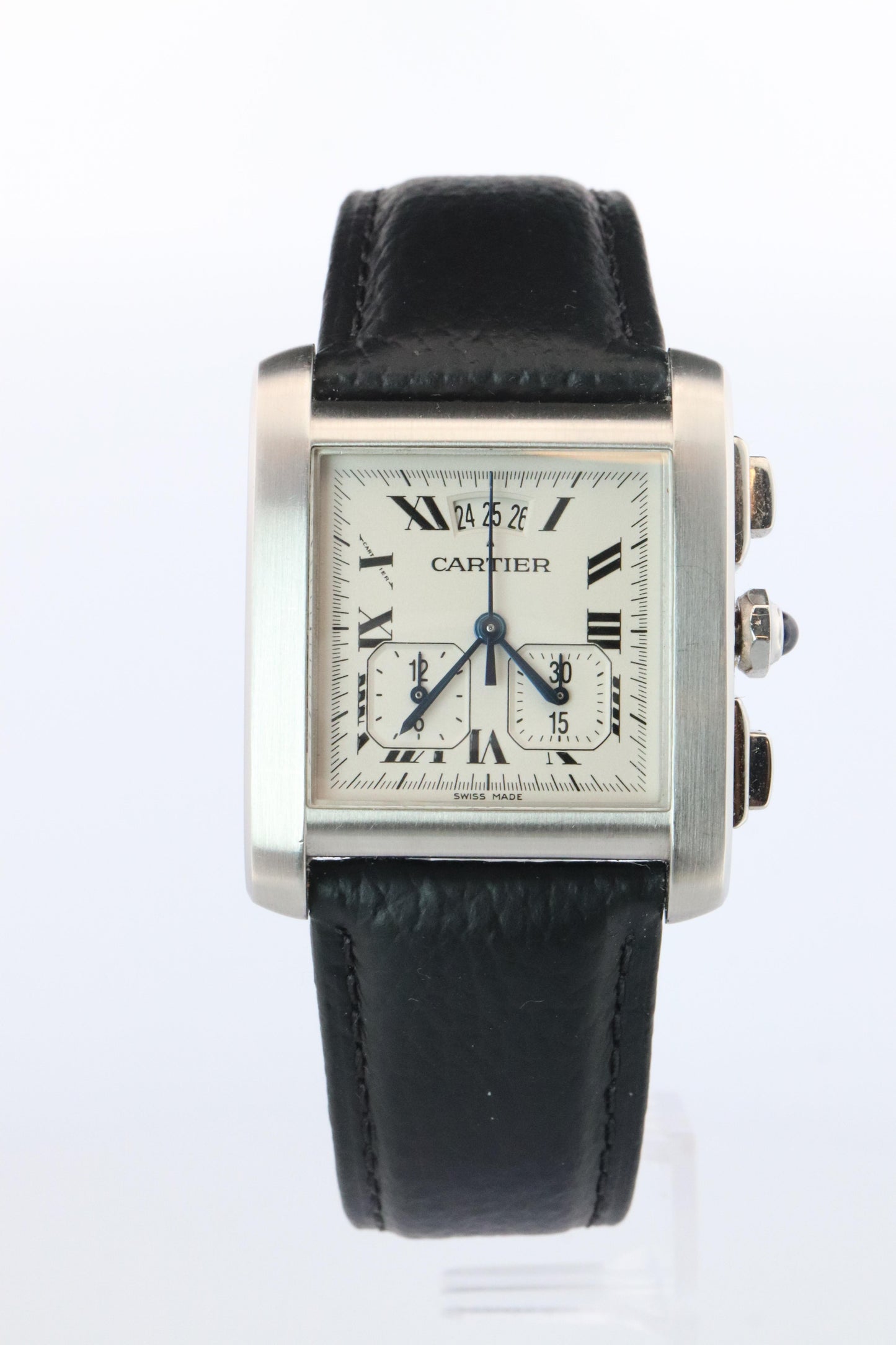 Vintage Cartier Tank Francaise Chronoflex Watch. 2531 Yearling XXL