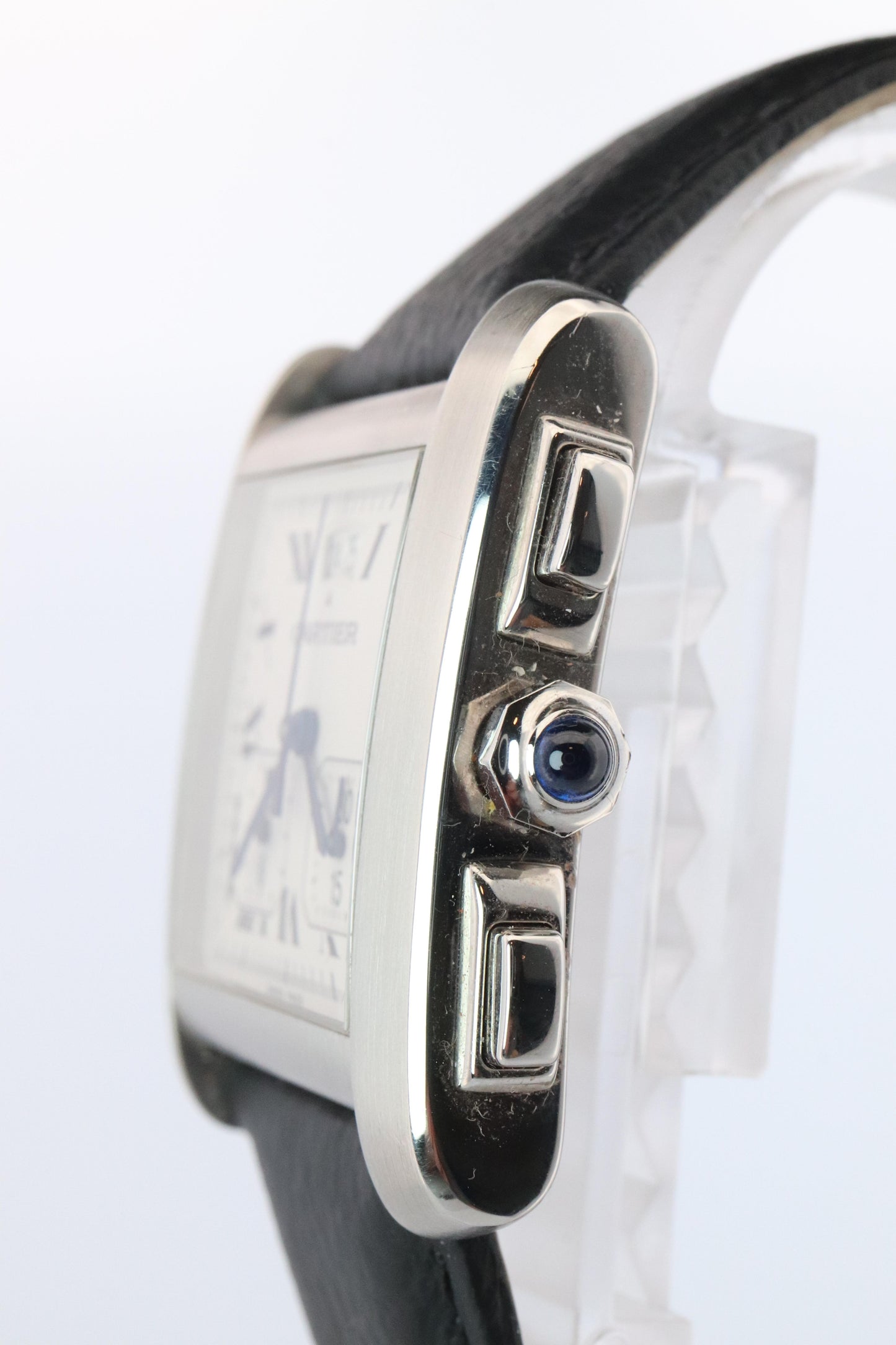 Vintage Cartier Tank Francaise Chronoflex Watch. 2531 Yearling XXL