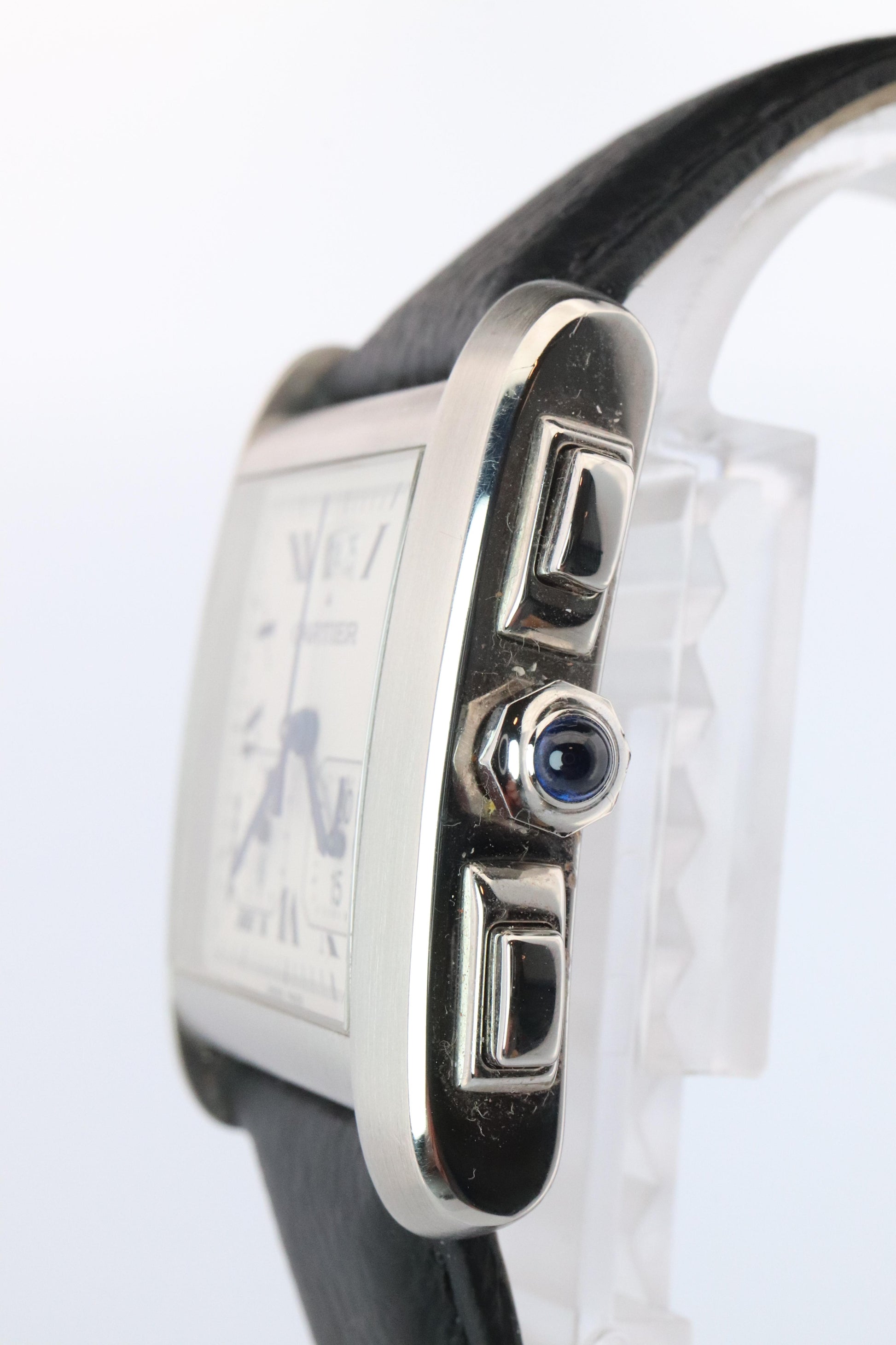 Vintage Cartier Tank Francaise Chronoflex Watch. 2531 Yearling XXL