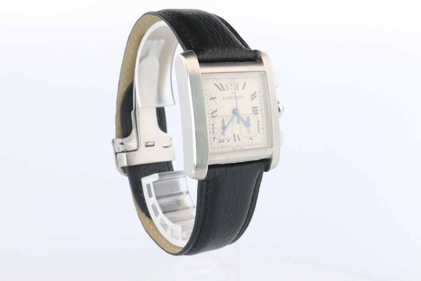 Vintage Cartier Tank Francaise Chronoflex Watch. 2531 Yearling XXL