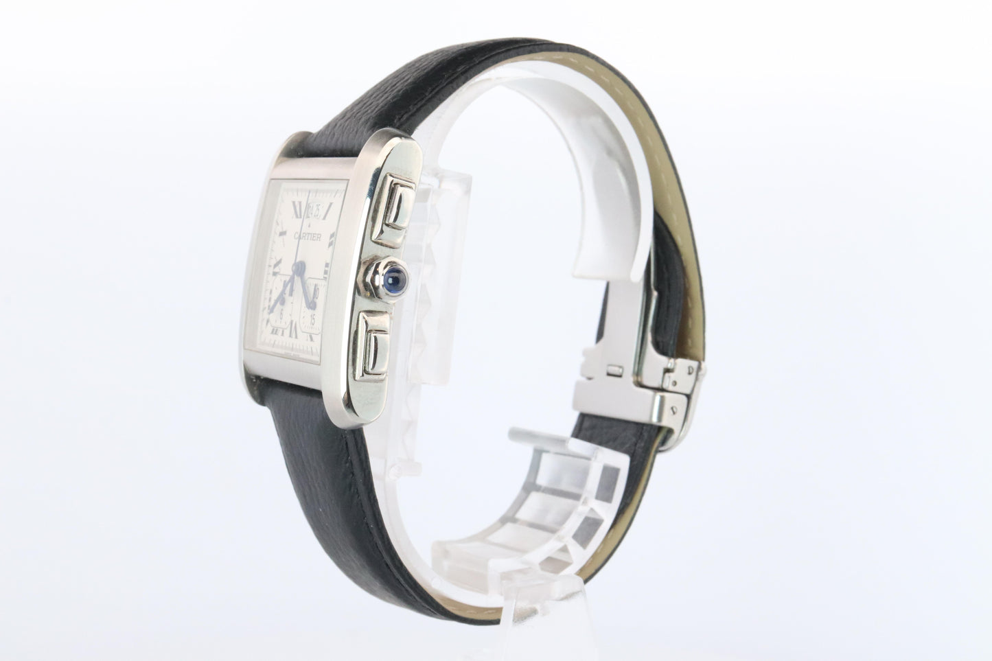 Vintage Cartier Tank Francaise Chronoflex Watch. 2531 Yearling XXL