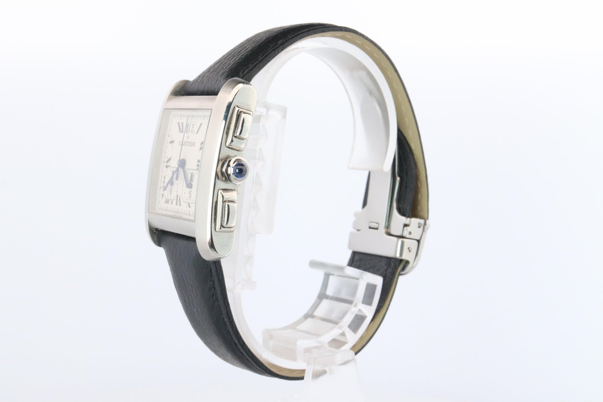 Vintage Cartier Tank Francaise Chronoflex Watch. 2531 Yearling XXL