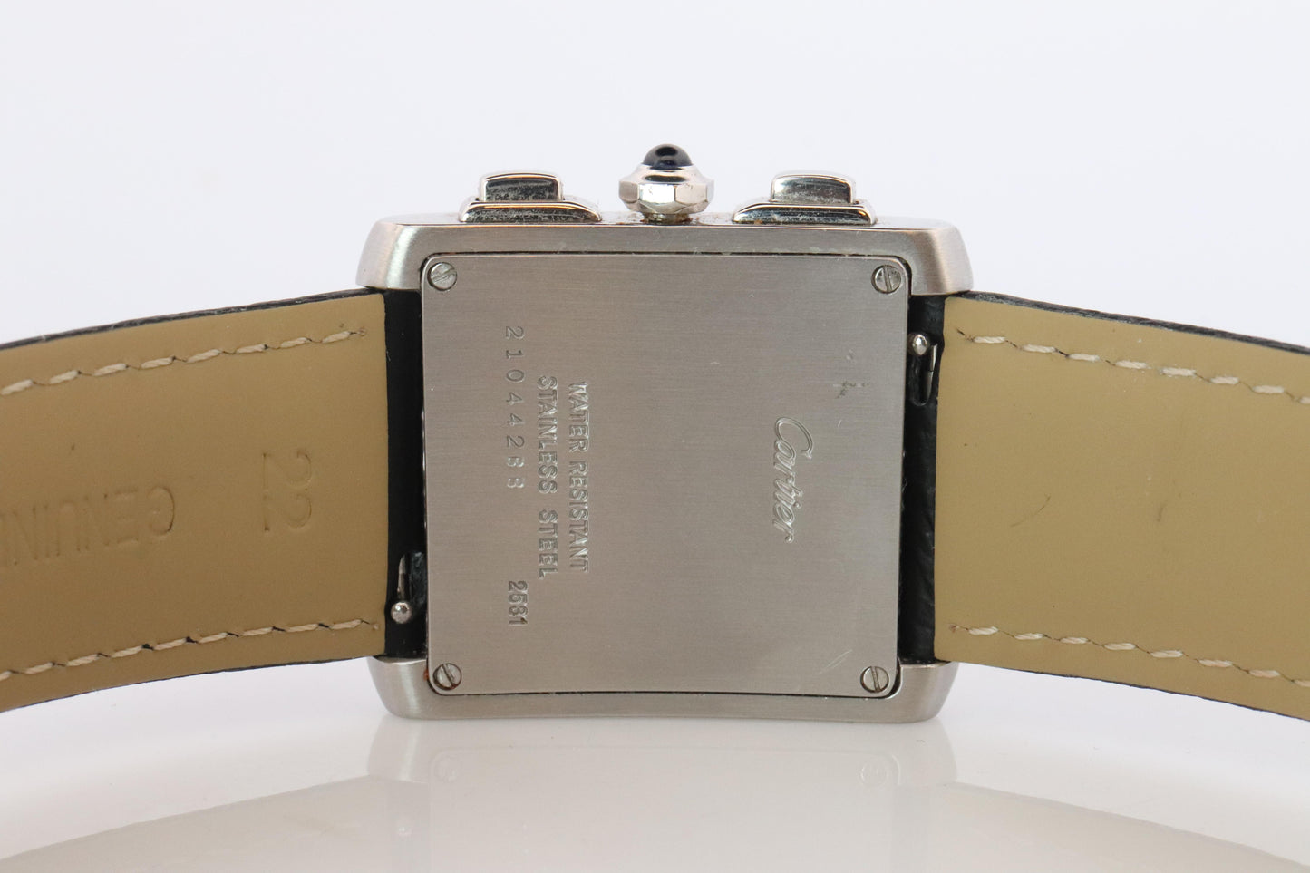 Vintage Cartier Tank Francaise Chronoflex Watch. 2531 Yearling XXL