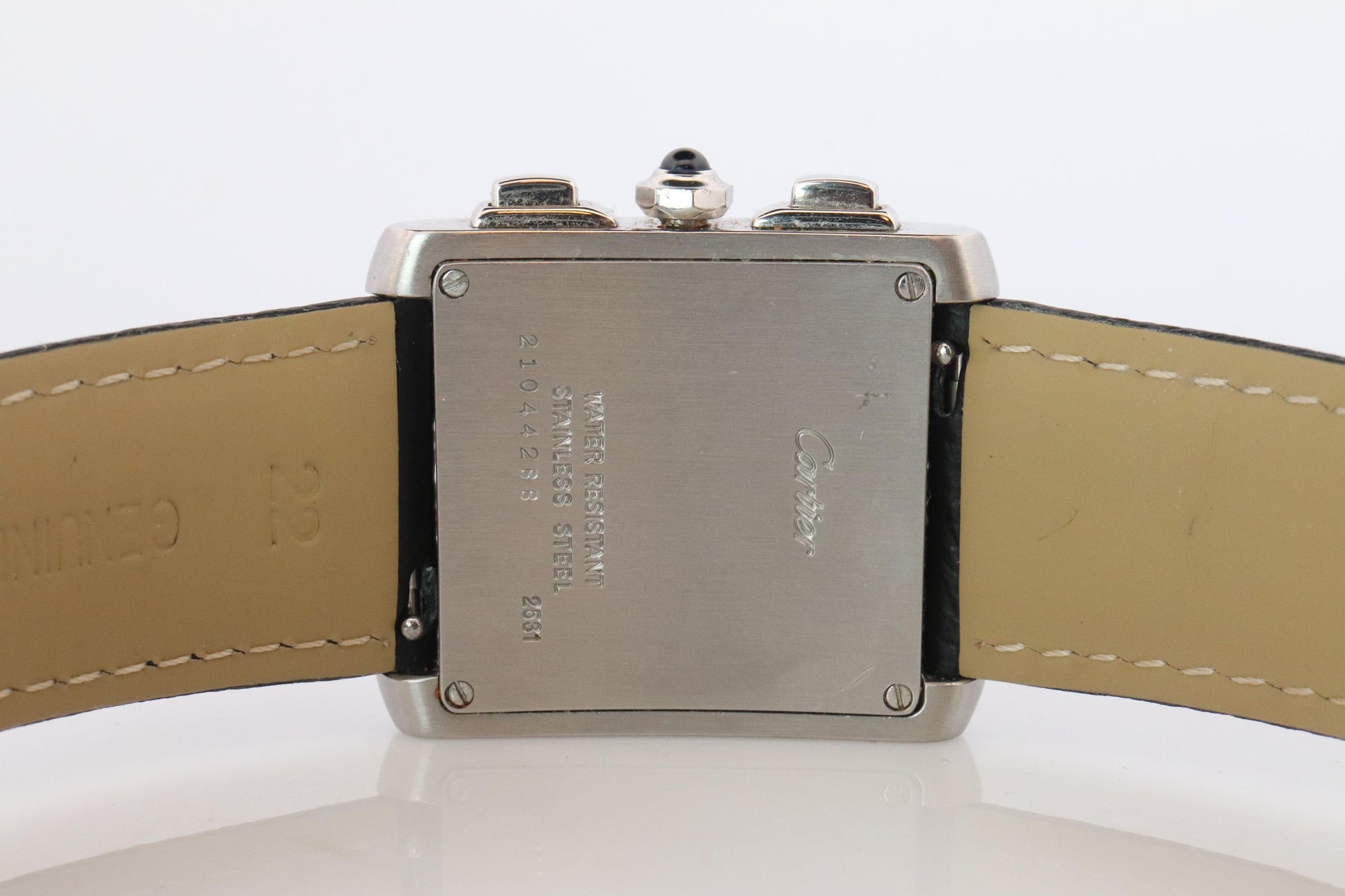 Vintage Cartier Tank Francaise Chronoflex Watch. 2531 Yearling XXL