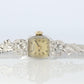 Omega watch. Omega Platinum and Diamond manual Antique Ladies wristwatch.