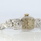 Omega watch. Omega Platinum and Diamond manual Antique Ladies wristwatch.