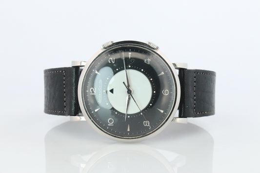 Jaeger Le Coultre Alarm Watch. JLC "Don Draper" Tuxedo Dial E855 Memovox.