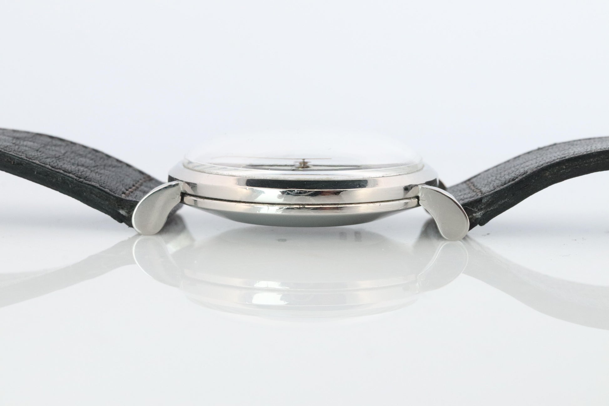 Jaeger Le Coultre Alarm Watch. JLC "Don Draper" Tuxedo Dial E855 Memovox.