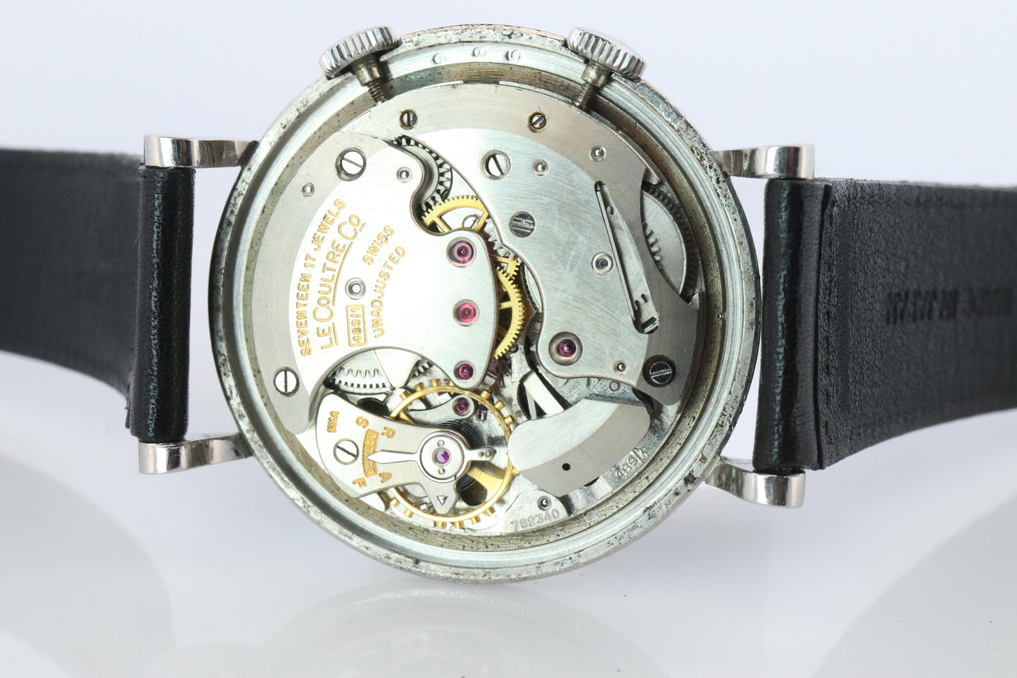 Jaeger Le Coultre Alarm Watch. JLC "Don Draper" Tuxedo Dial E855 Memovox.