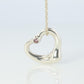 Tiffany and Co Heart Pendant. Sterling Silver 925 T&Co Pink sapphire Heart.