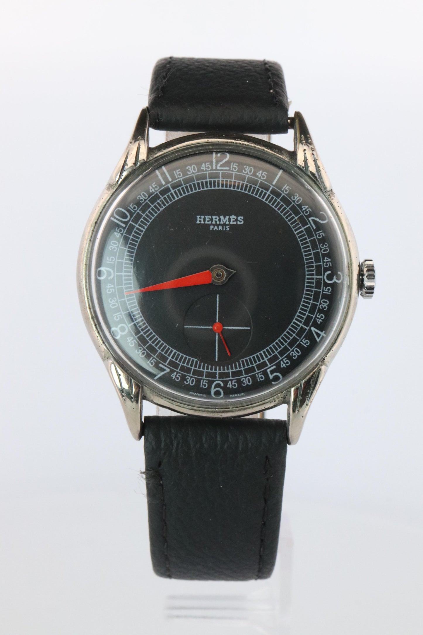 Vintage HERMES Single Hand Watch. Hermes One Hand Dress Watch.