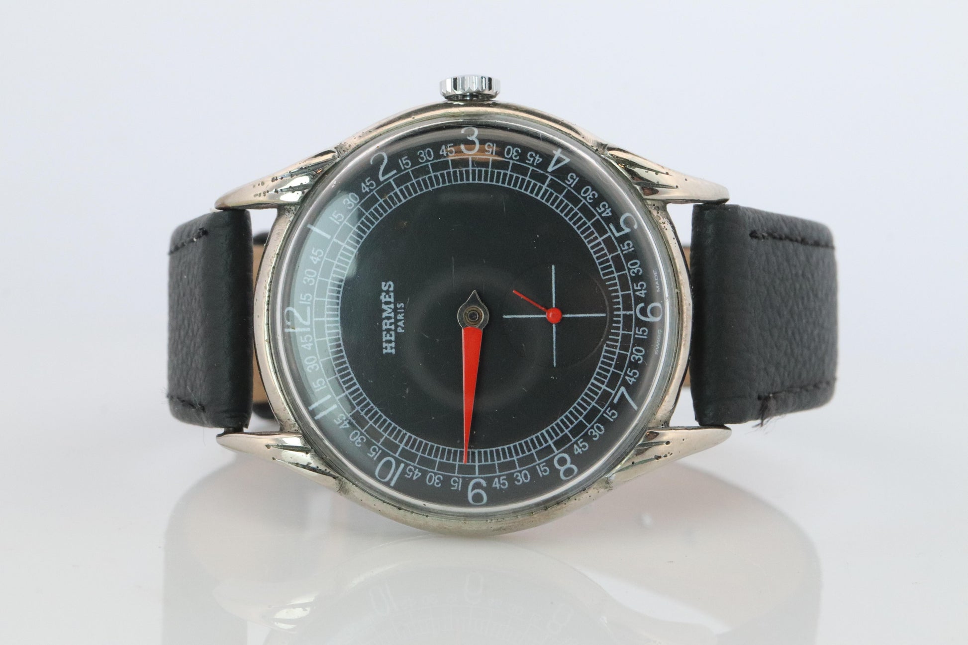Vintage HERMES Single Hand Watch. Hermes One Hand Dress Watch.