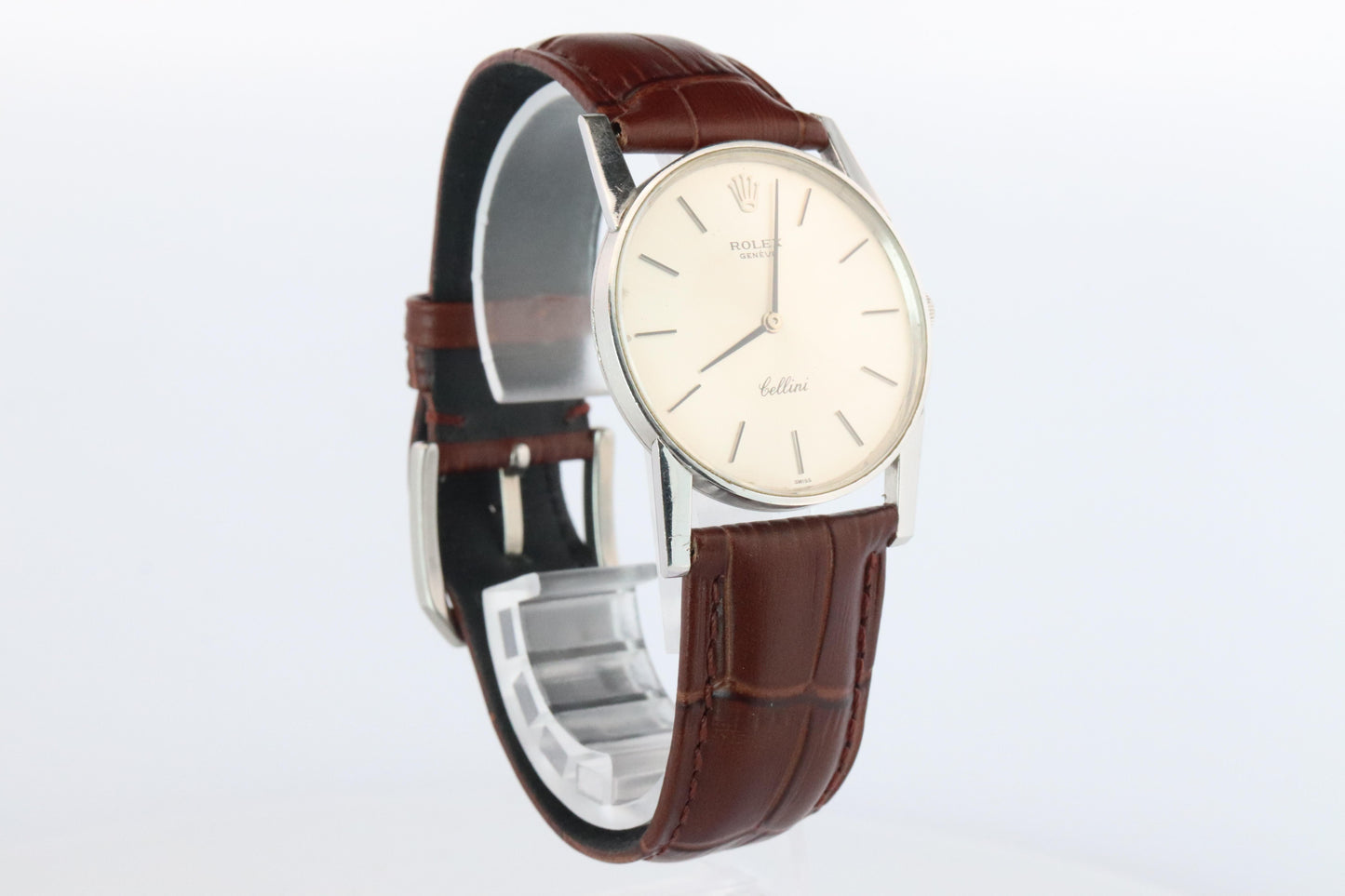 Genuine 18k Rolex 3833 Watch. 18k WG Rolex 31mm CELLINI 3833.