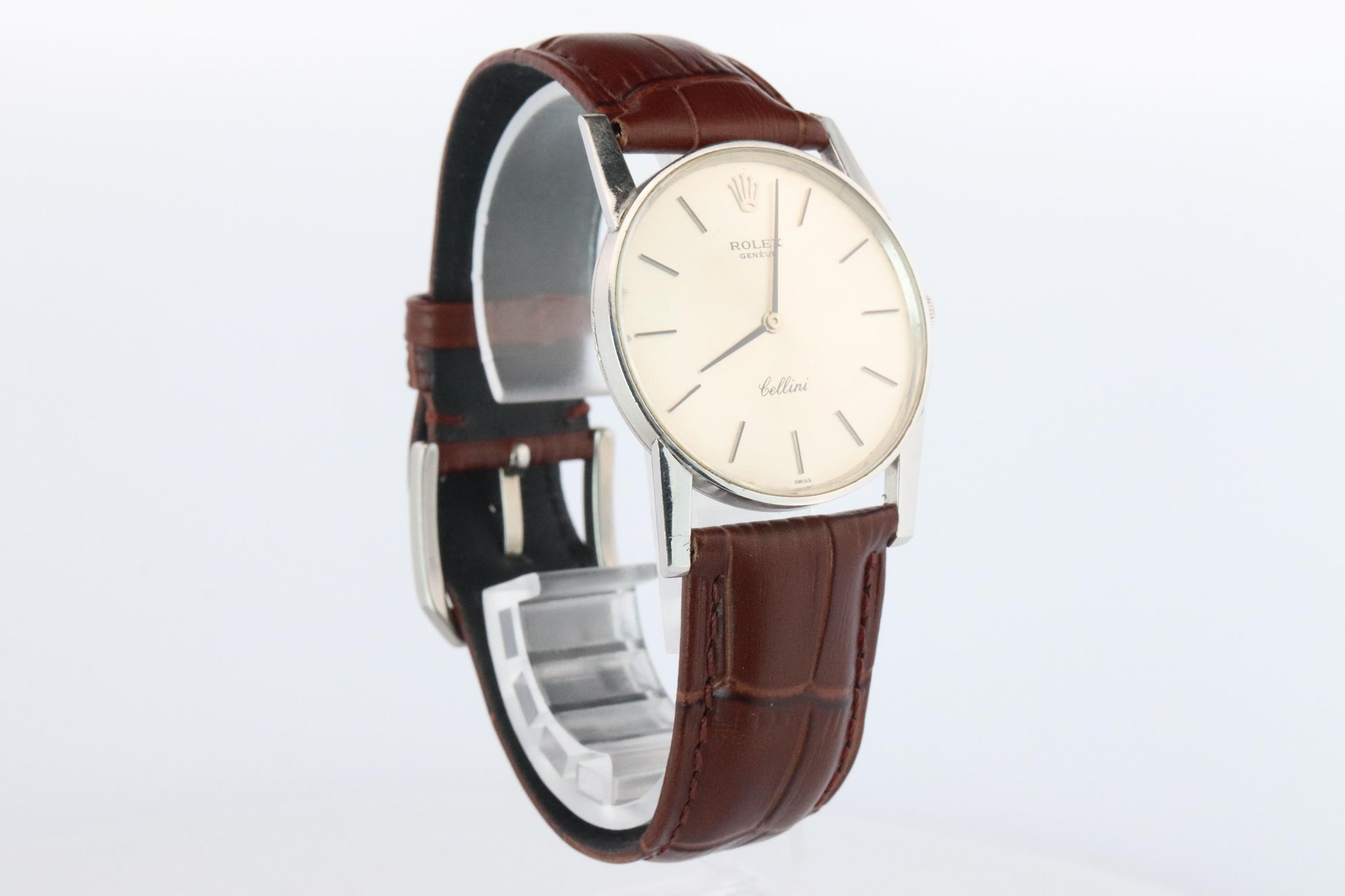 Genuine 18k Rolex 3833 Watch. 18k WG Rolex 31mm CELLINI 3833.