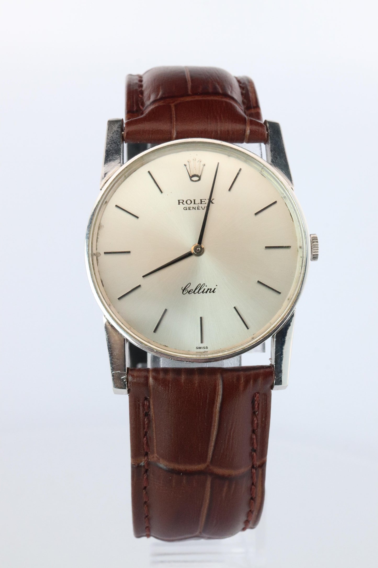 Genuine 18k Rolex 3833 Watch. 18k WG Rolex 31mm CELLINI 3833.