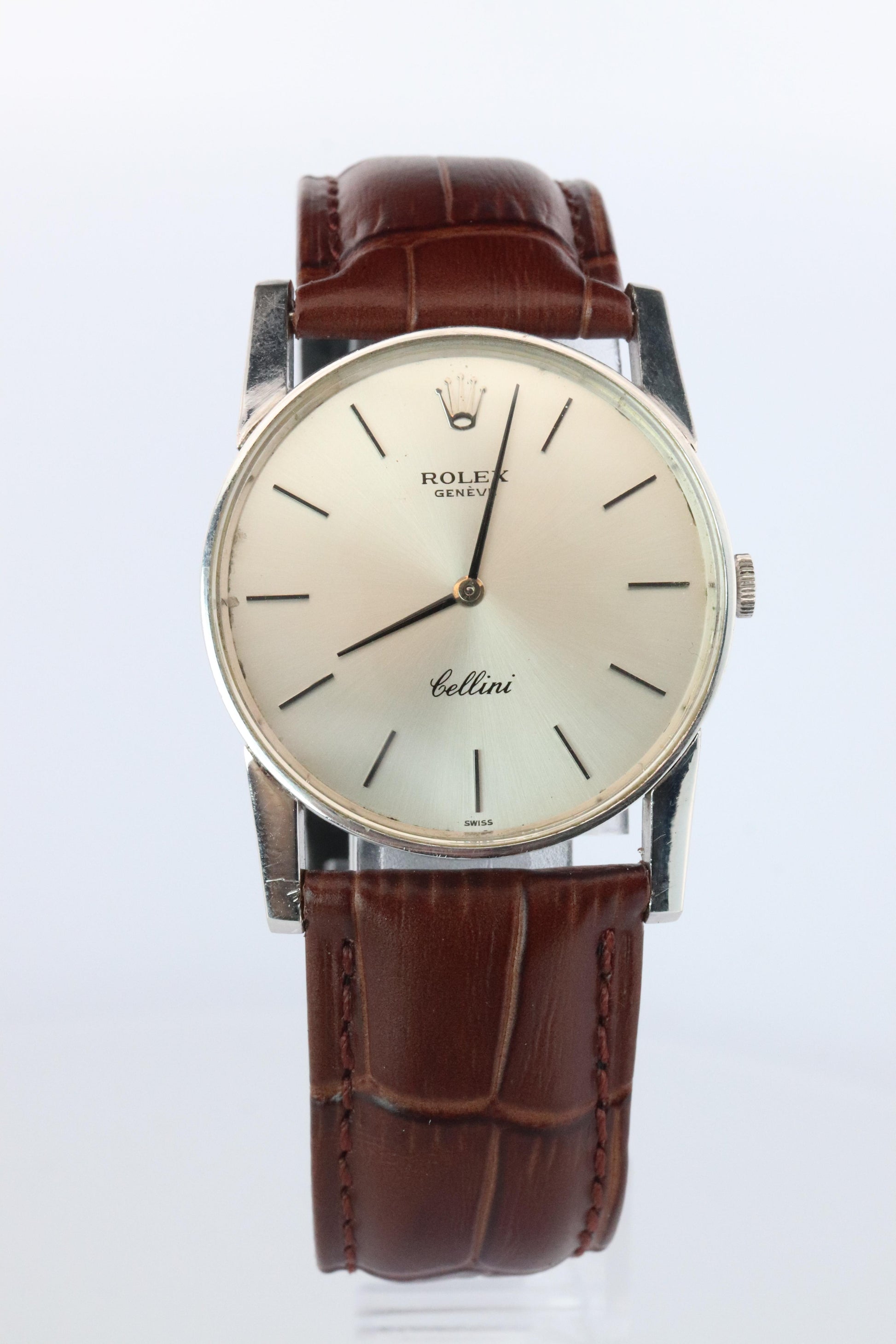 Genuine 18k Rolex 3833 Watch. 18k WG Rolex 31mm CELLINI 3833.