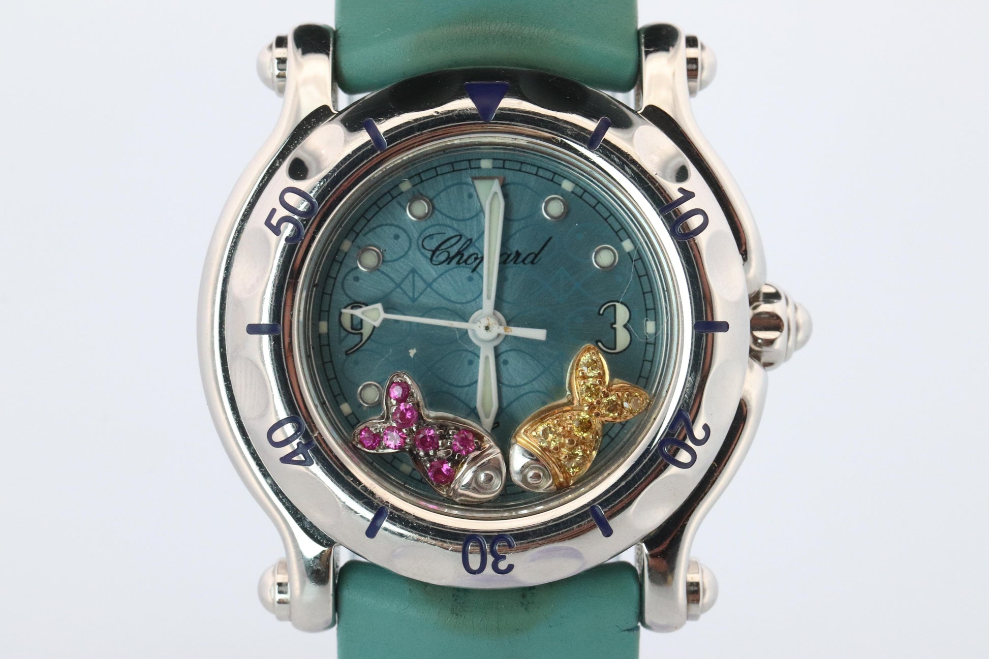 Chopard Happy Sport Happy Fish Sapphire Watch. Chopard LUC 27/8923