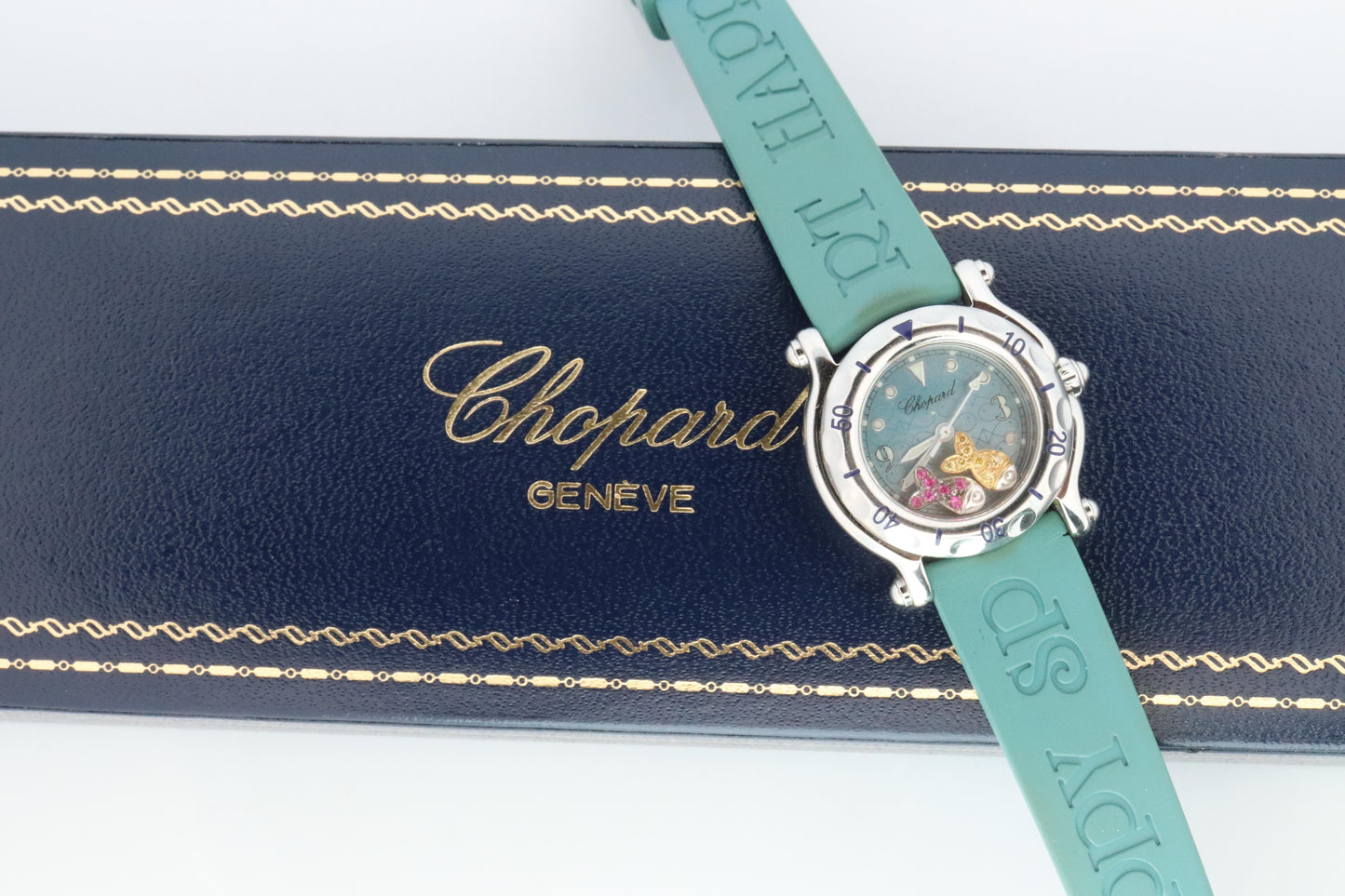 Chopard Happy Sport Happy Fish Sapphire Watch. Chopard LUC 27/8923