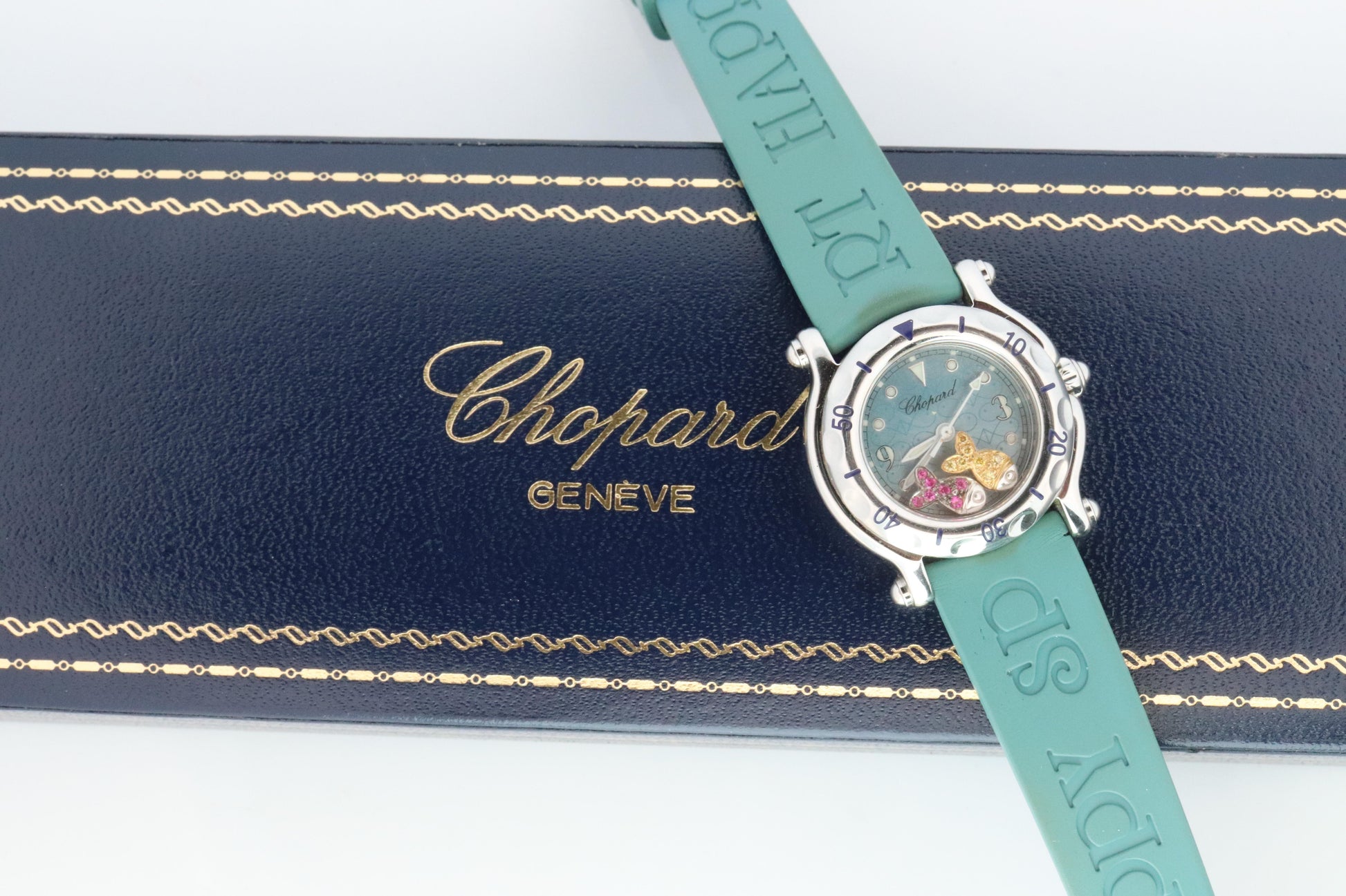 Chopard Happy Sport Happy Fish Sapphire Watch. Chopard LUC 27/8923