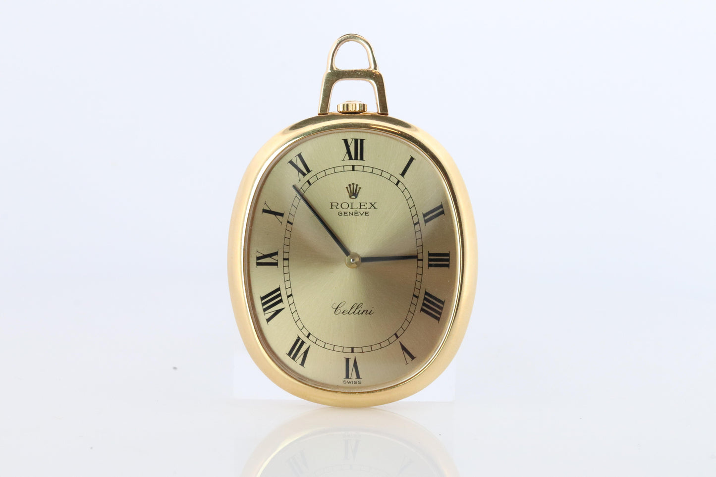 18k Rolex Cellini 3729 Pocket Watch. 18k Yellow gold Rolex Oval Ellipse Pocket
