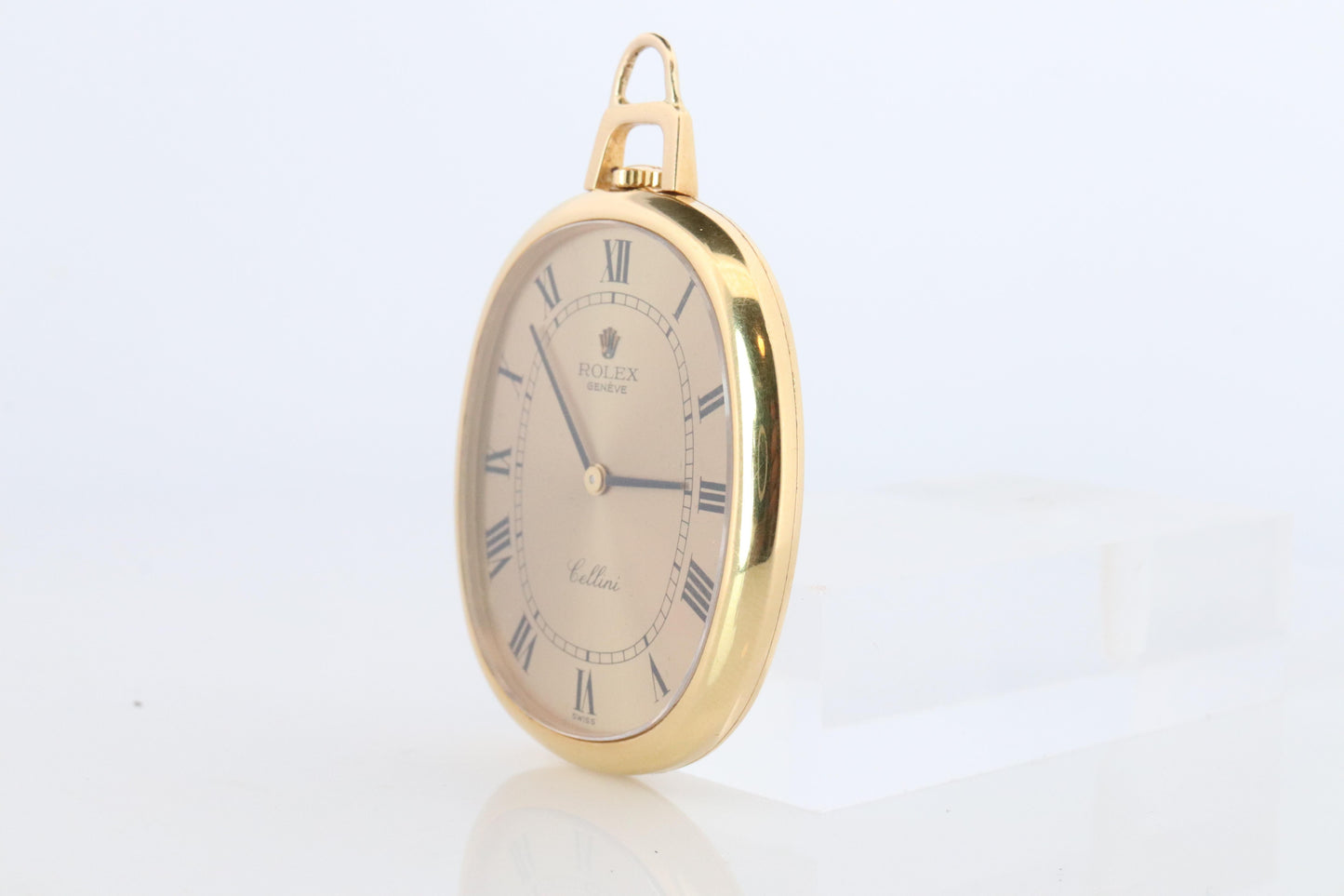 18k Rolex Cellini 3729 Pocket Watch. 18k Yellow gold Rolex Oval Ellipse Pocket
