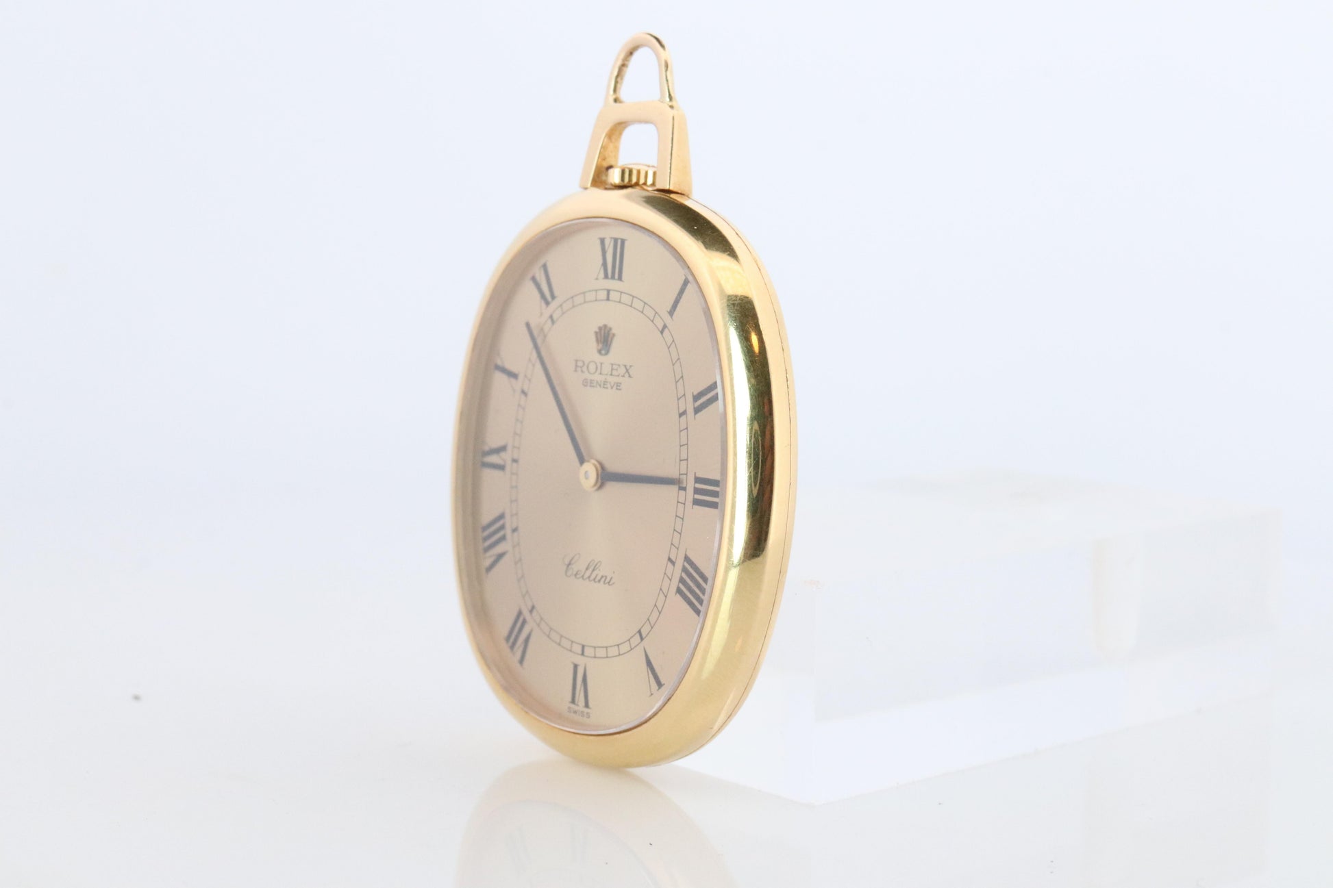 18k Rolex Cellini 3729 Pocket Watch. 18k Yellow gold Rolex Oval Ellipse Pocket