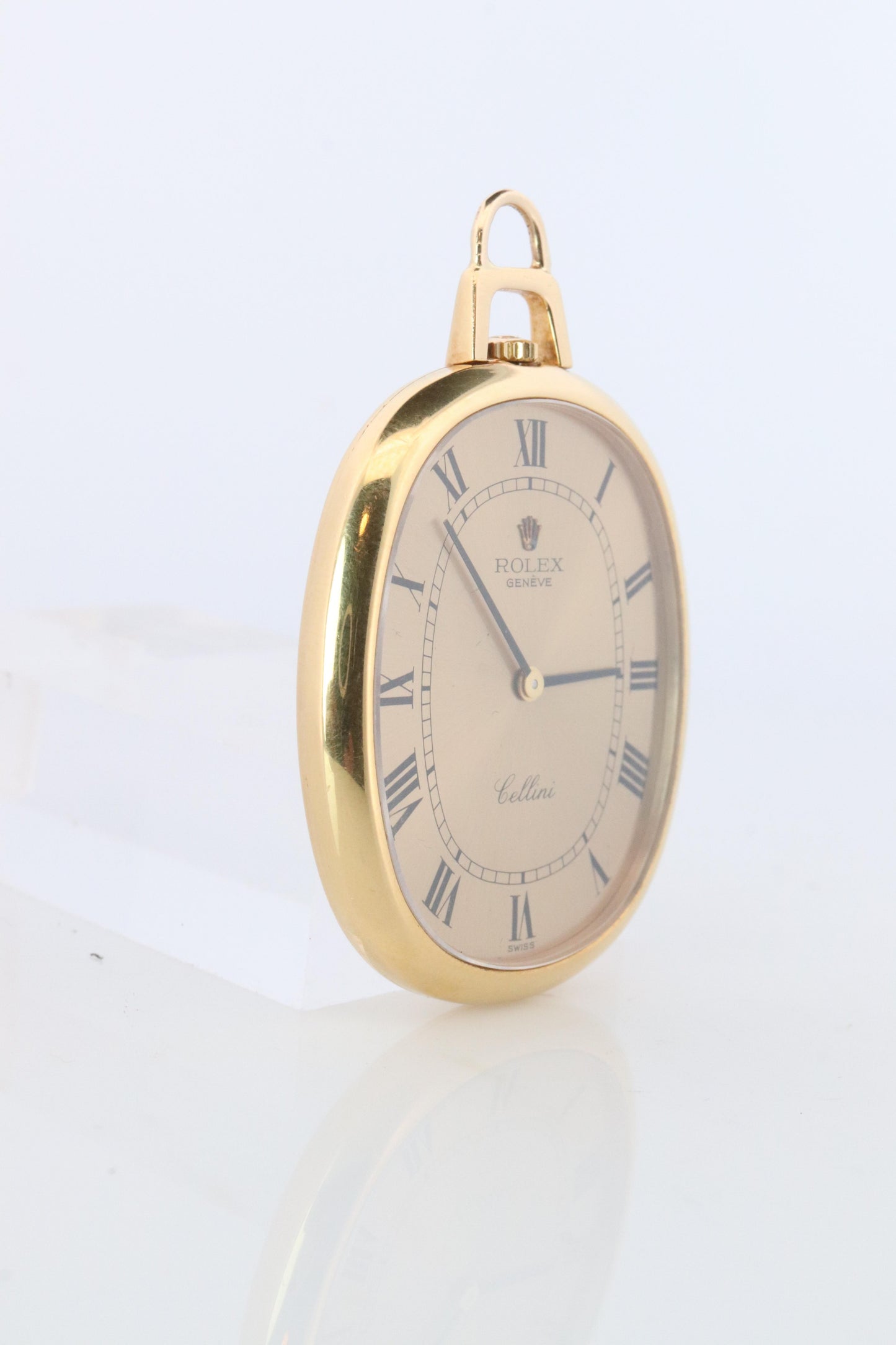 18k Rolex Cellini 3729 Pocket Watch. 18k Yellow gold Rolex Oval Ellipse Pocket