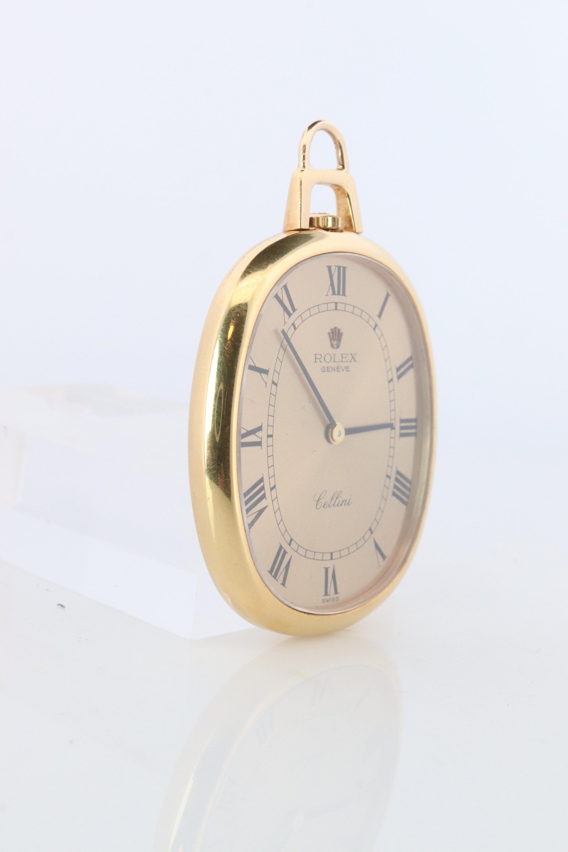 18k Rolex Cellini 3729 Pocket Watch. 18k Yellow gold Rolex Oval Ellipse Pocket
