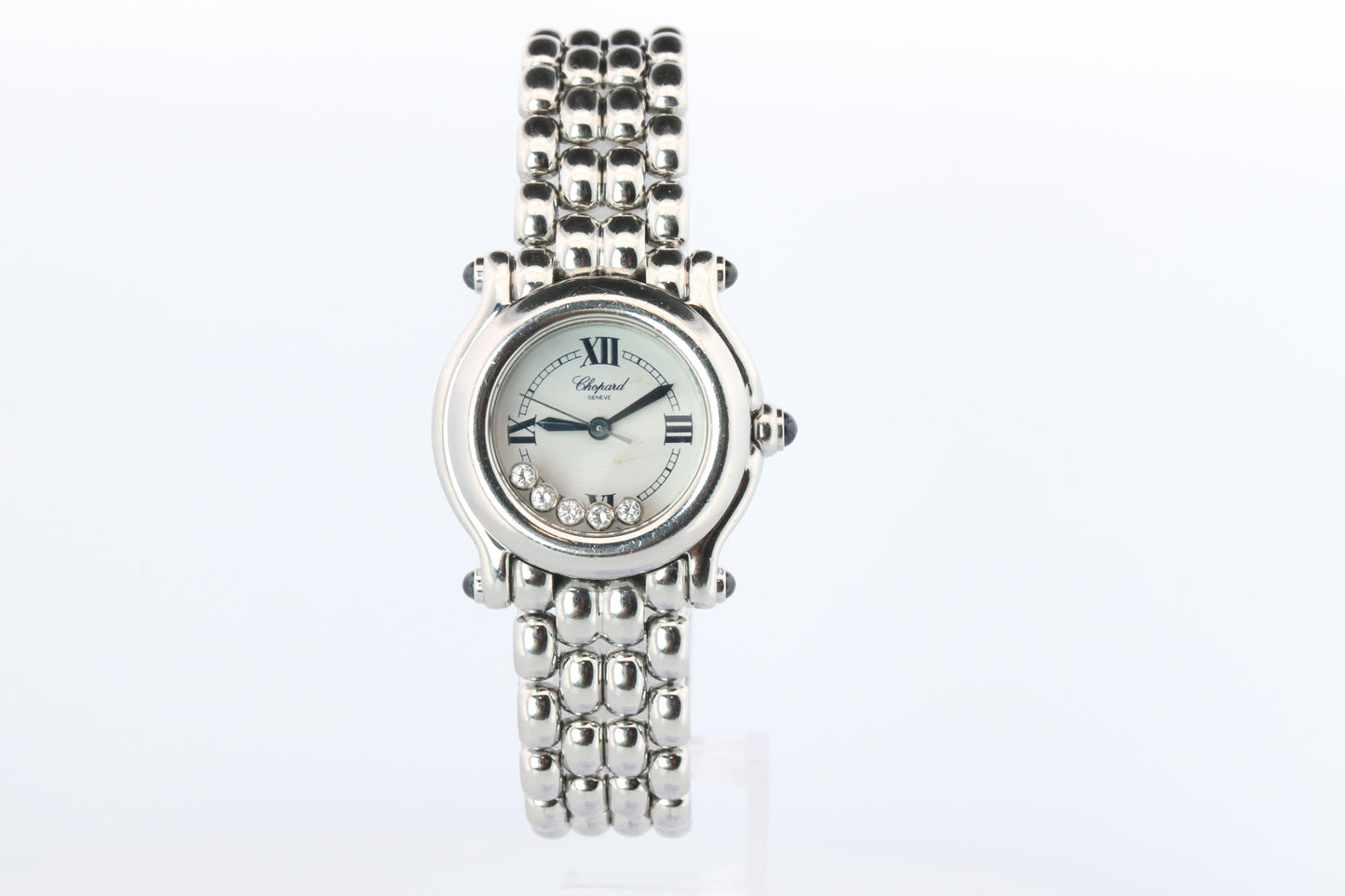 Chopard Happy Sport Sapphire Diamond Watch. Chopard LUC 27/8250-23 Ladies
