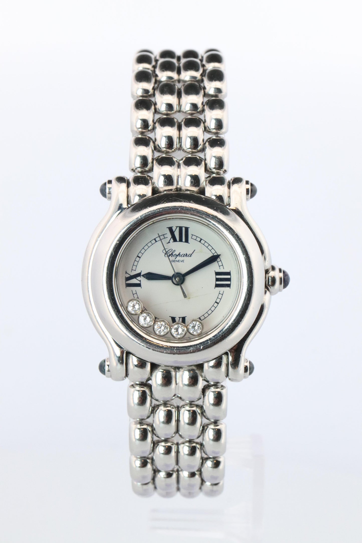 Chopard Happy Sport Sapphire Diamond Watch. Chopard LUC 27/8250-23 Ladies