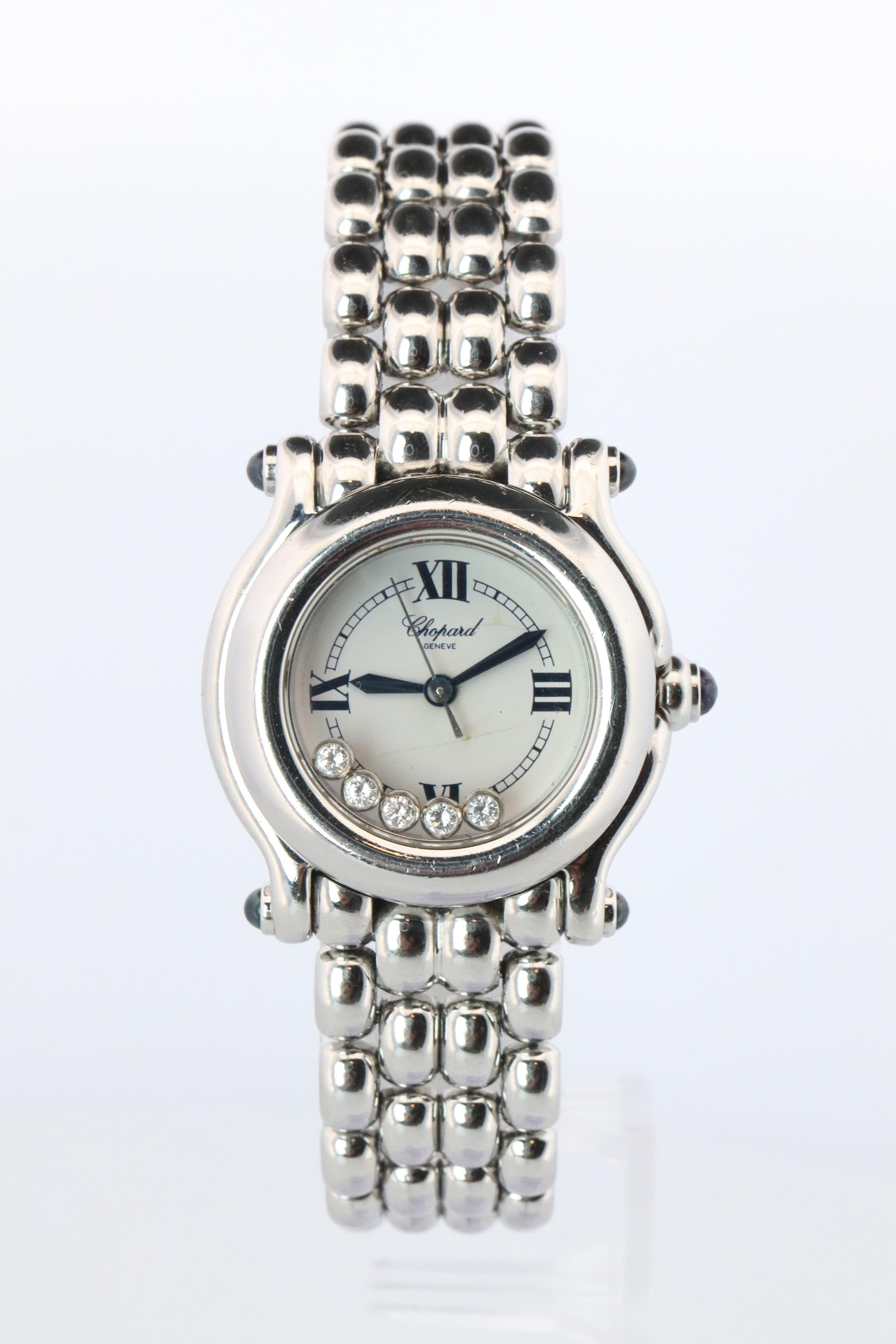 Chopard Happy Sport Sapphire Diamond Watch. Chopard LUC 27/8250-23 Ladies