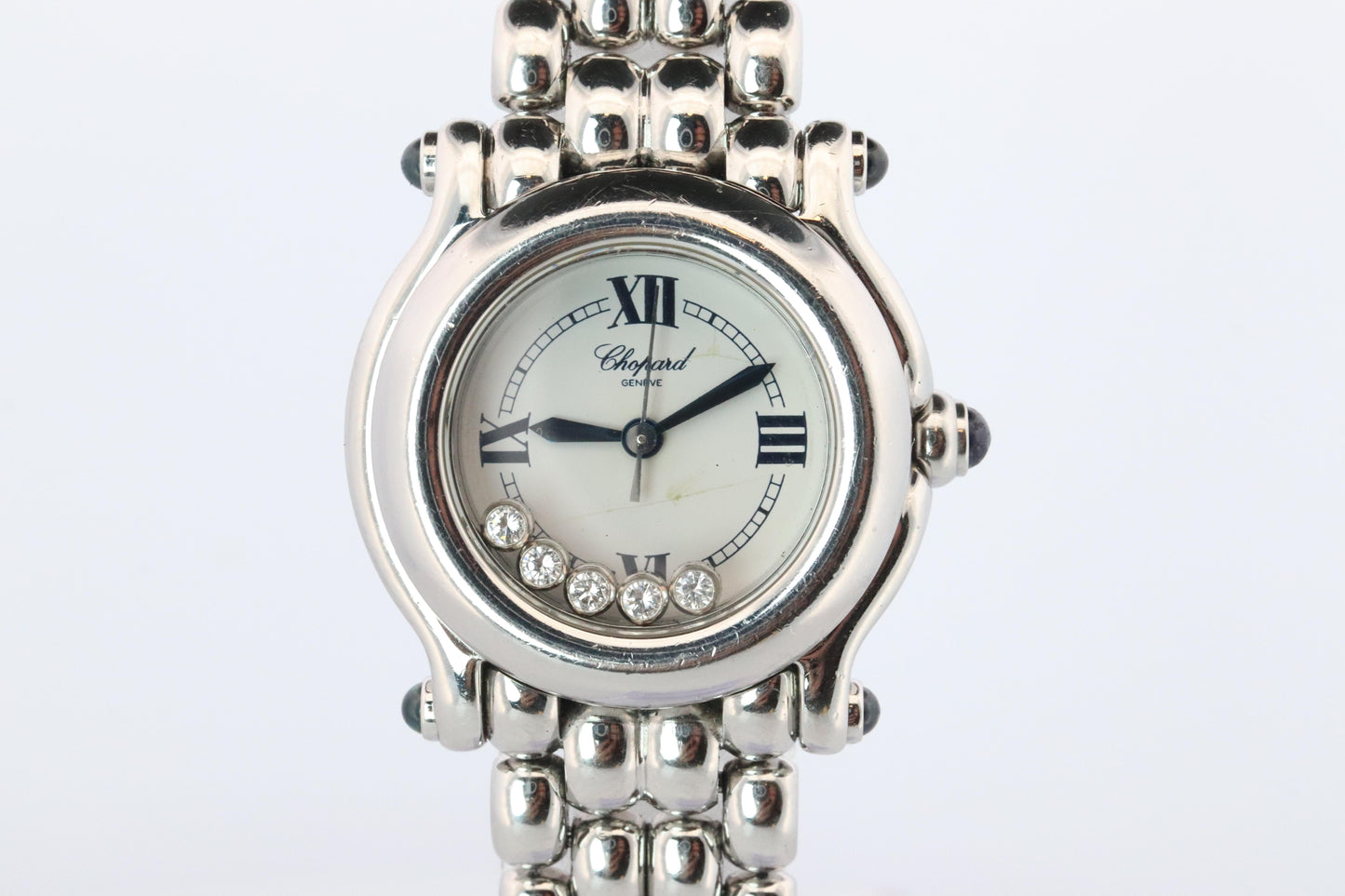 Chopard Happy Sport Sapphire Diamond Watch. Chopard LUC 27/8250-23 Ladies