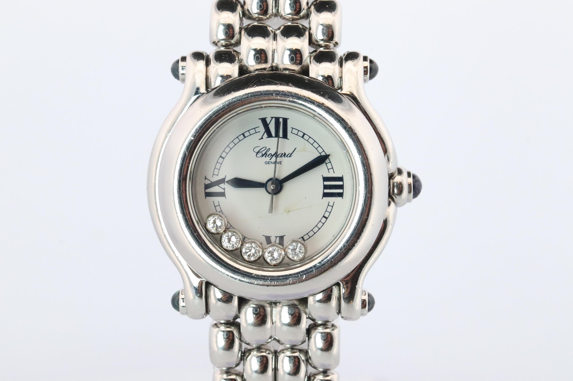 Chopard Happy Sport Sapphire Diamond Watch. Chopard LUC 27/8250-23 Ladies