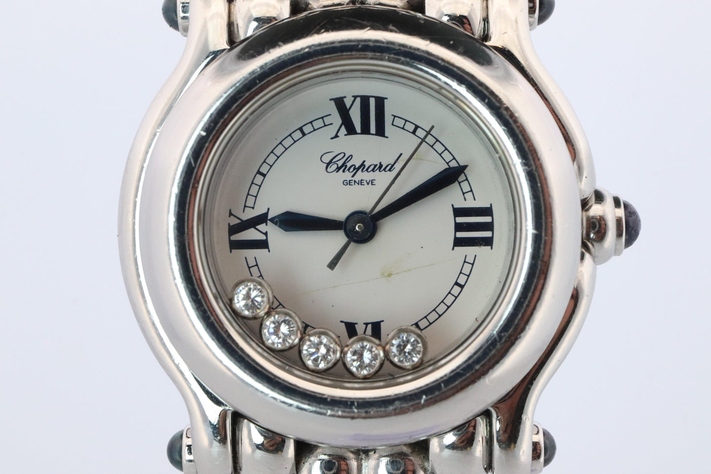 Chopard Happy Sport Sapphire Diamond Watch. Chopard LUC 27/8250-23 Ladies