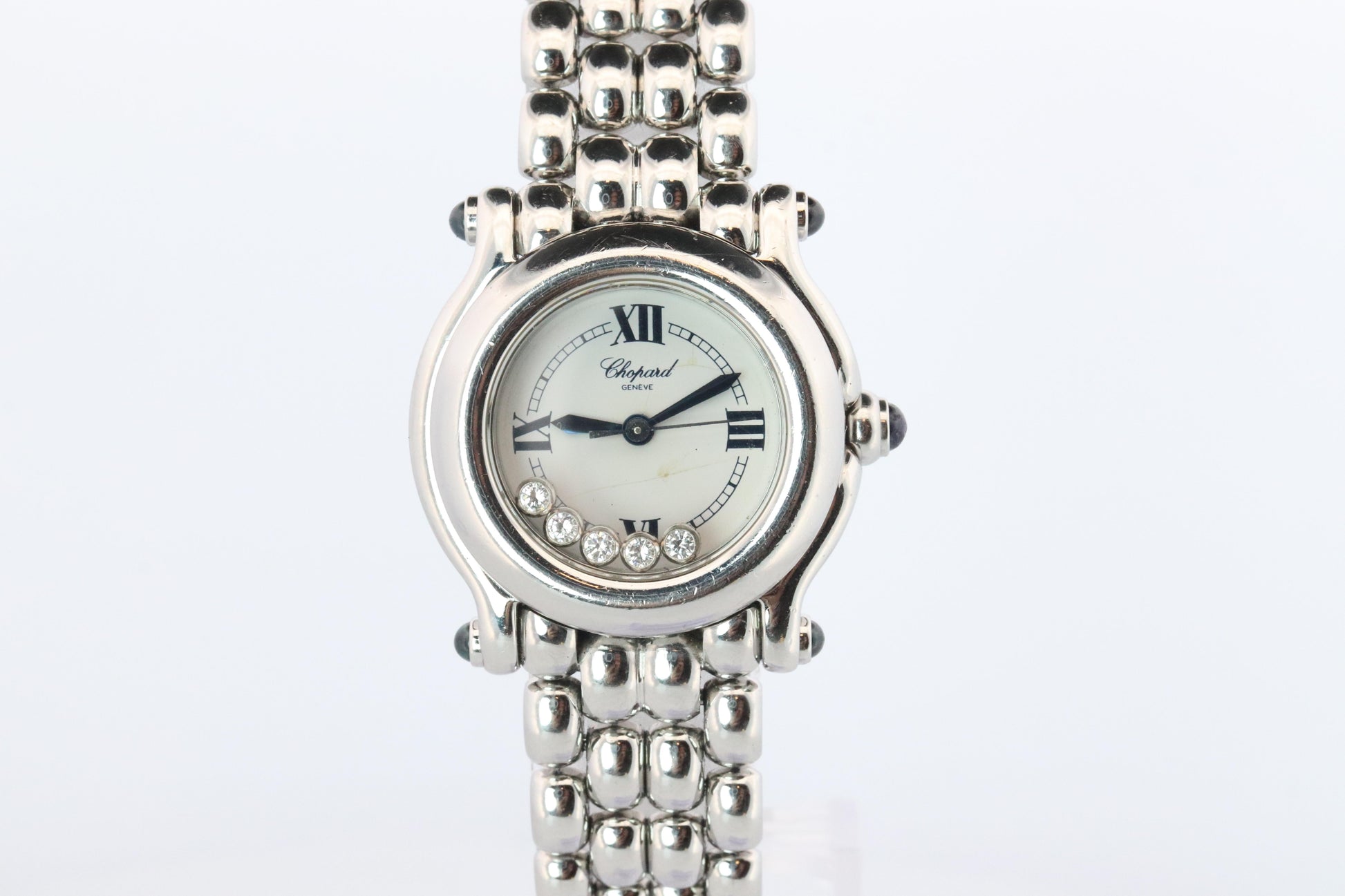 Chopard Happy Sport Sapphire Diamond Watch. Chopard LUC 27/8250-23 Ladies
