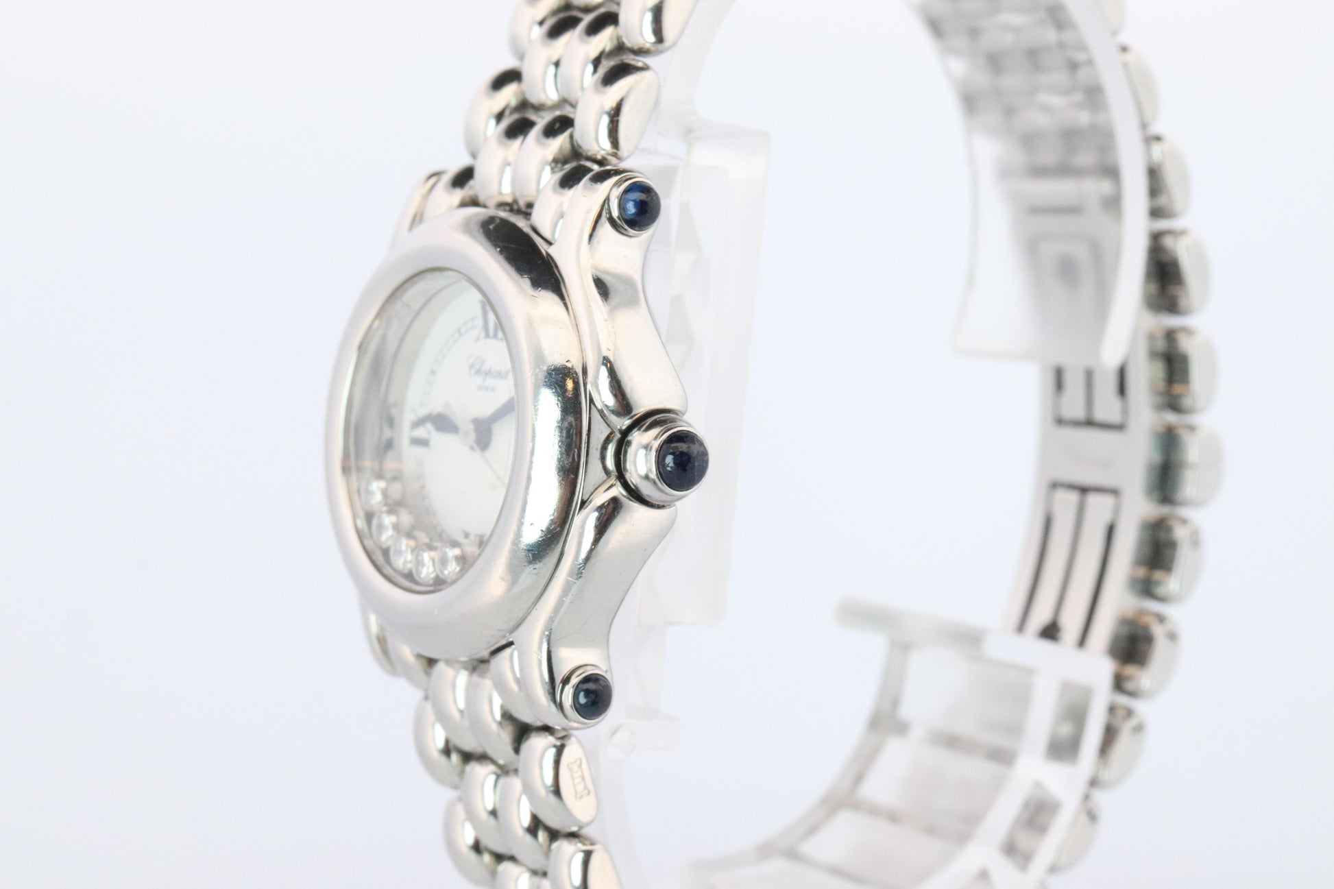 Chopard Happy Sport Sapphire Diamond Watch. Chopard LUC 27/8250-23 Ladies