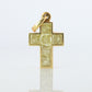 Genuine Cartier Cross Fancy Yellow Diamond Pendant 18k YG Diamond Illusion Charm