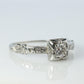 18k ART DECO Diamond solitaire ring. 18k Large diamond engagement ring. 1920s
