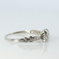 18k ART DECO Diamond solitaire ring. 18k Large diamond engagement ring. 1920s