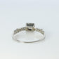 18k ART DECO Diamond solitaire ring. 18k Large diamond engagement ring. 1920s