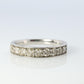 Platinum Diamond eternity band. PT900 1/2ct Half Eternity Infinty Ring.