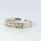 Platinum Diamond eternity band. PT900 1/2ct Half Eternity Infinty Ring.