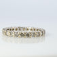 18k Diamond full eternity band. 18k White Gold 1ctw Full anniversary Ring.