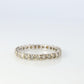 18k Diamond full eternity band. 18k White Gold 1ctw Full anniversary Ring.