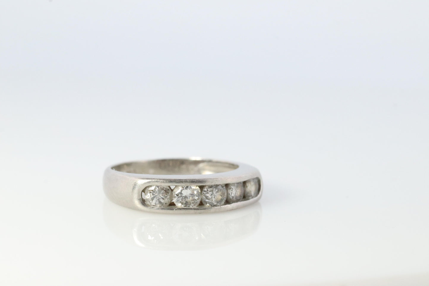 Platinum Diamond eternity band. PT900 1/2ctw Half Anniversary Infinity Ring