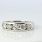 Platinum Diamond eternity band. PT900 1ctw Half Anniversary Infinty channel Ring