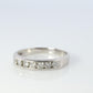 Platinum Diamond eternity band. PT900 1/3ct Half Eternity Infinity Ring.