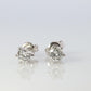 Diamond Stud Earrings. Platinum PT900 1/3ct Diamond Belcher Claw Studs Earrings.