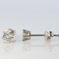 Diamond Stud Earrings. Platinum PT900 1/3ct Diamond Belcher Claw Studs Earrings.