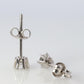 Diamond Stud Earrings. Platinum PT900 1/3ct Diamond Belcher Claw Studs Earrings.